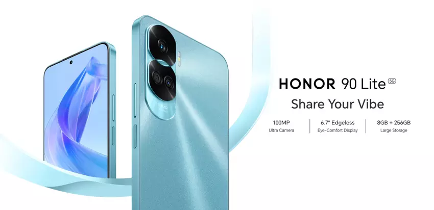 Honor 90 Lite: układ Dimensity 6020, aparat 100 MP i bateria 4500 mAh z ładowaniem 35 W