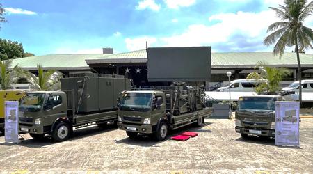 Japonia przekazała Filipinom stację radarową wczesnego wykrywania TPS-P14ME, opartą na ciężarówce Mitsubishi Fuso Super Great.