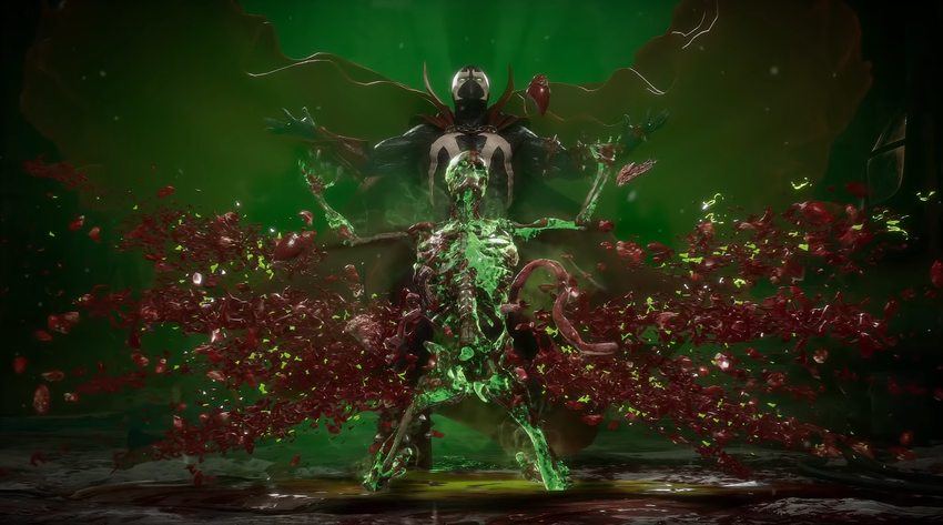 Skorpion w agonii:  pierwszy zwiastun rozgrywki Spawn w Mortal Kombat 11