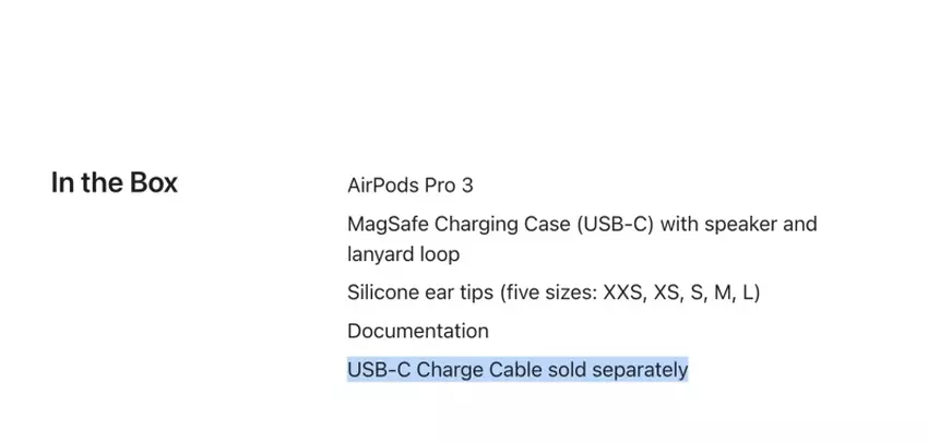 TWS-na słuchawki AirPods Pro 3