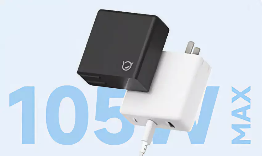 Lenovo rozpoczęło sprzedaż ładowarki GaN z trzema portami i mocą 105 W za 23 USD.