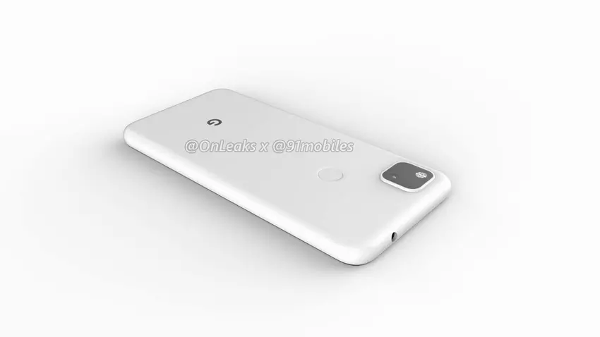 Pierwsze wizualizacje Google Pixel 4a: «pełny dziur” wyświetlacz i kamera w kwadratowym bloku