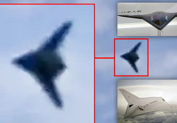 Tajemniczy dron stealth zauważony w Chinach, ...