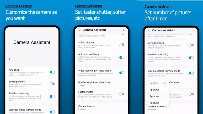 Wiadomo już, które smartfony Samsung Galaxy obsługują aplikację Camera Assistant