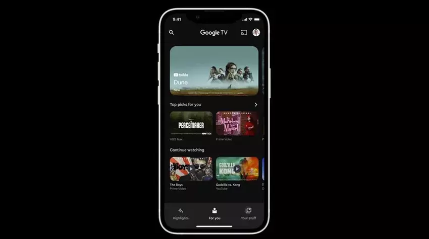 Google wydaje aplikację Google TV na iOS