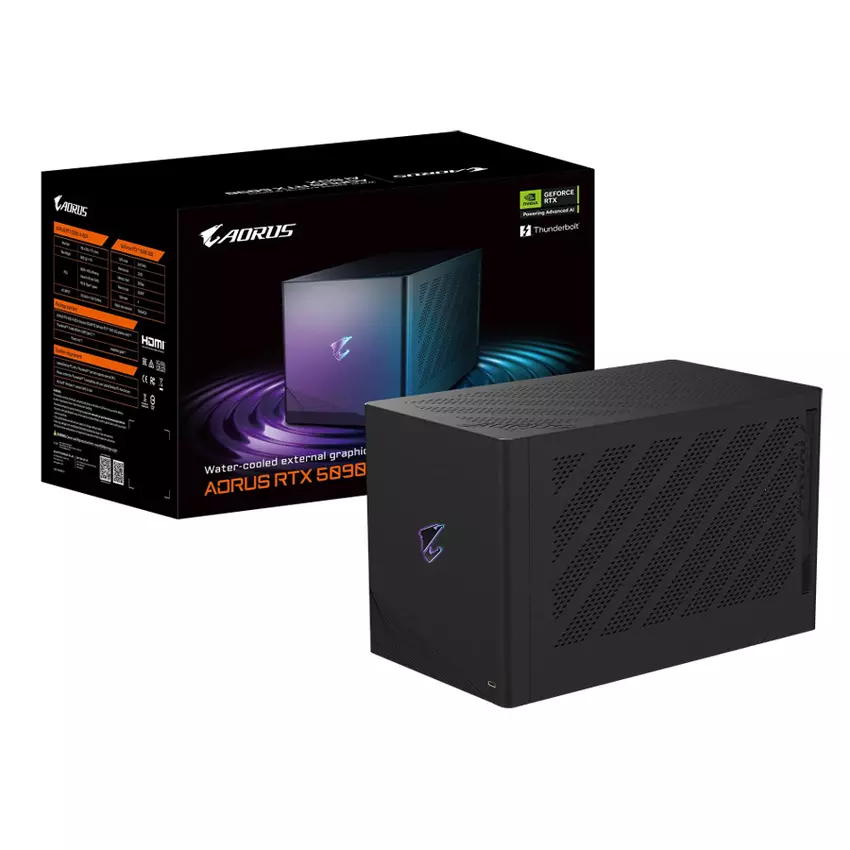 Flagowy AORUS GeForce RTX 5090 AI BOX. Ilustracja: Gigabyte