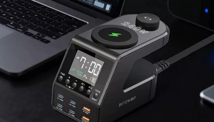 Wszystko i od razu: zaprezentowano uniwersalną stację ładującą BW-FW10, która może obsługiwać do ośmiu urządzeń jednocześnie