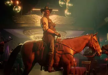 Chuck Norris na koniu i kolorowe ...