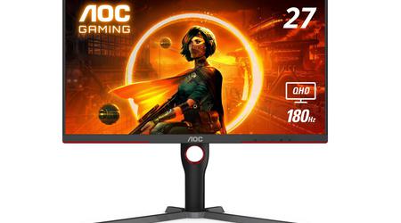 AOC Q27G3XMN zadebiutował poza Chinami: 27-calowy monitor 2K QD-Mini LED z częstotliwością odświeżania 180 Hz i ceną 310 USD