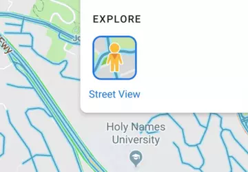 Street View pojawia się w warstwach ...