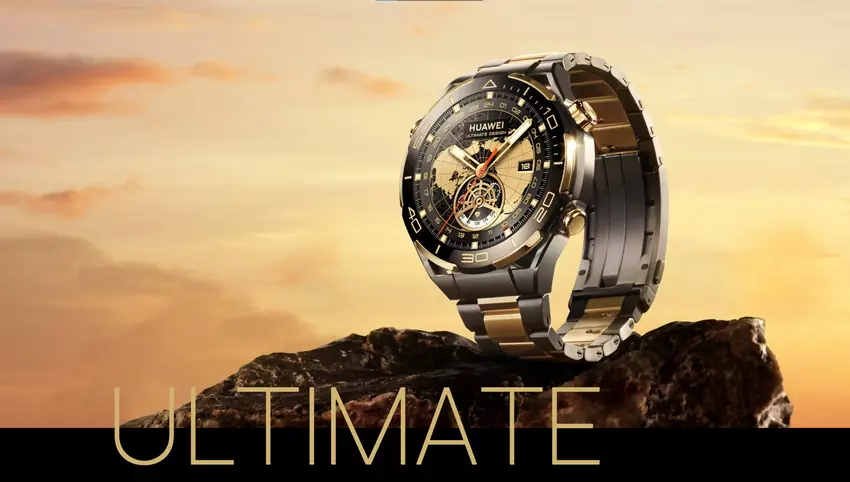 Huawei Watch Ultimate Gold Edition ze złotymi elementami obudowy, szafirowym szkiełkiem i tytanową bransoletą pojawił się w Europie w cenie 2 999 euro.