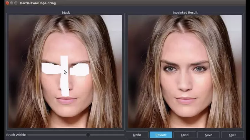 Sztuczna inteligencja NVIDIA uzupełnia szczegóły na zdjęciu