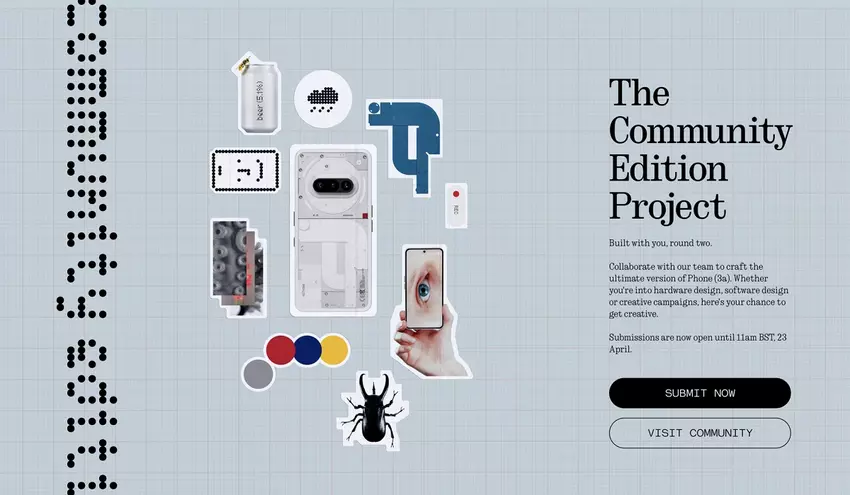 Fajna okazja dla kreatywnych umysłów: Nothing organizuje konkurs na projekt unikalnej partii Phone (3a)