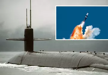 Amerykański okręt podwodny klasy Ohio przenoszący ...