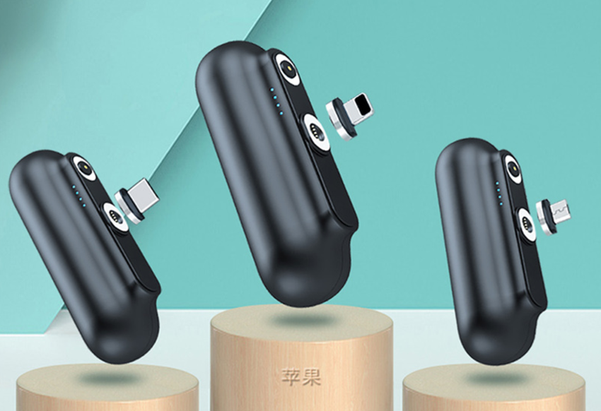 Miniaturowy pauerbank Garas z uniwersalnym złączem magnetycznym