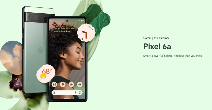 Google Pixel 6a: wyświetlacz OLED, układ Tensor i flagowy aparat za 449 USD