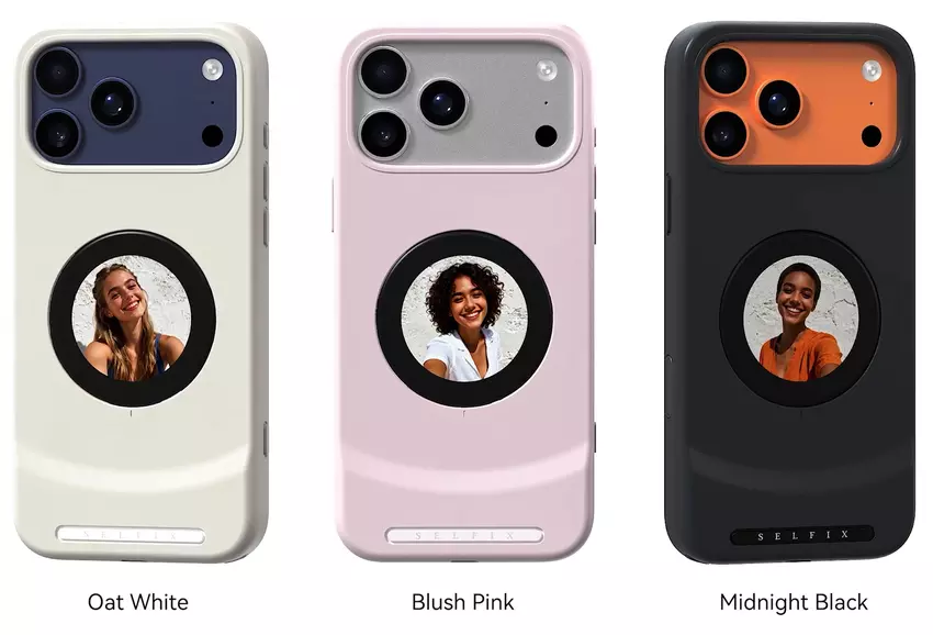 Selfix Case w trzech kolorach: Oat White, Blush Pink, Midnight Black