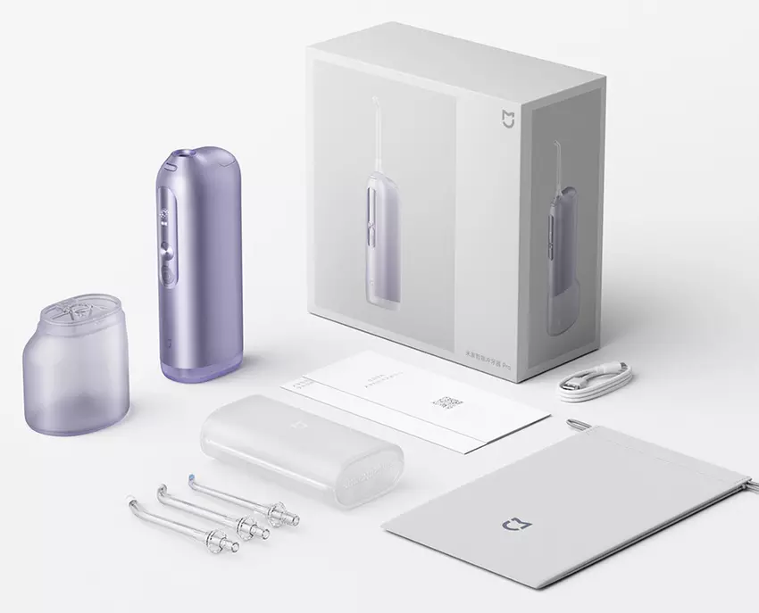 Xiaomi Mijia Smart Water Flosser Pro urządzenie i akcesoria