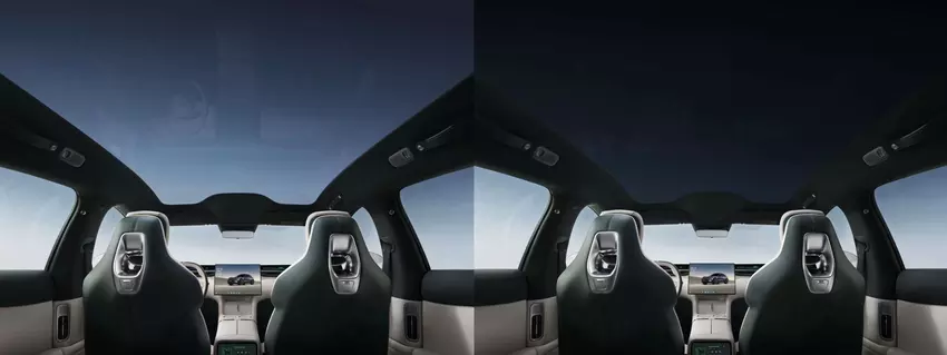 Panoramiczny szklany dach Xiaomi YU7