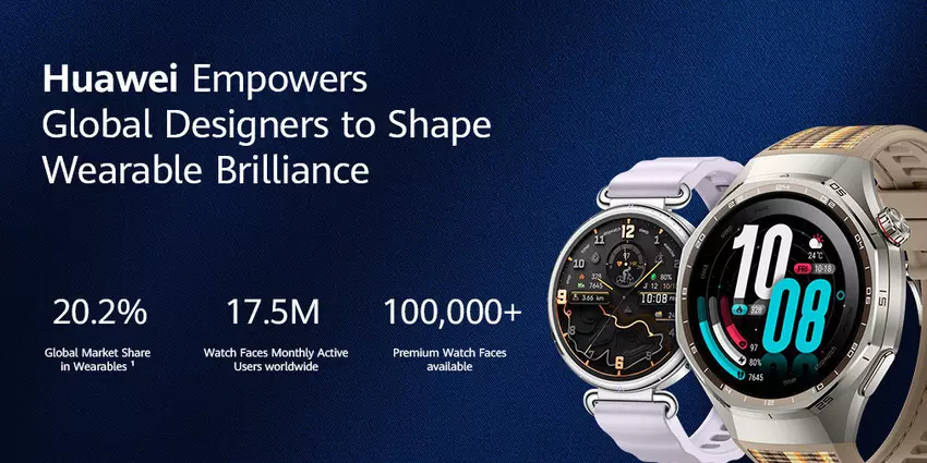 Huawei przekroczyła barierę: ponad 100 000 tarcz do inteligentnych zegarków