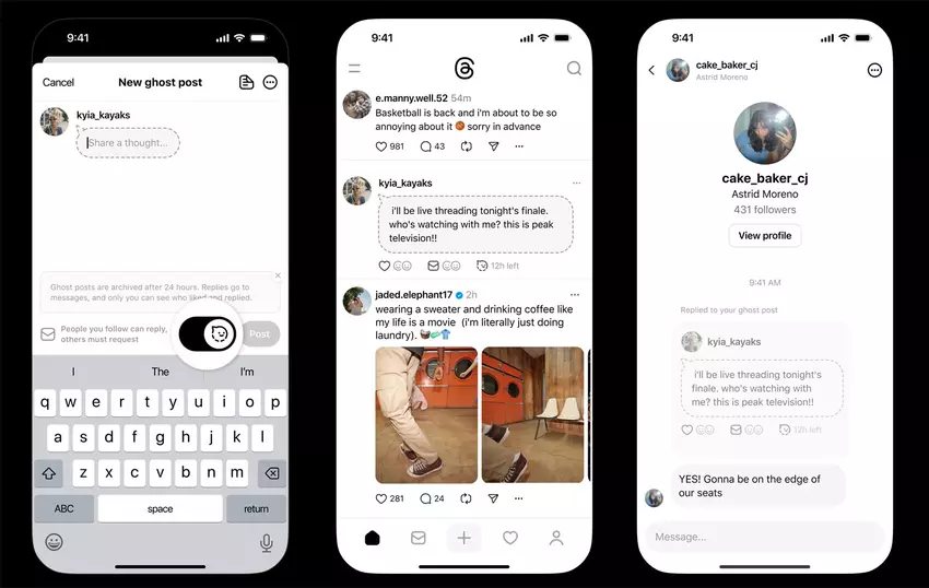 Threads posty duchów