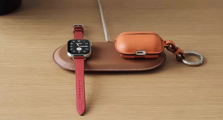 Akcesorium Paddock Duo w skórzanej torebce Hermès