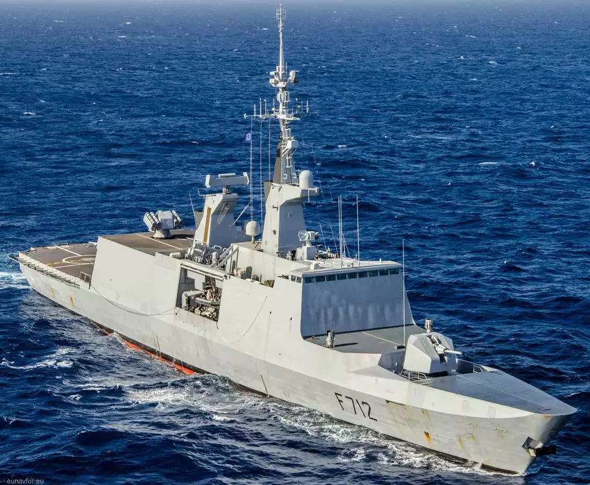 Fregata Courbet. Ilustracja: Francuska marynarka wojenna