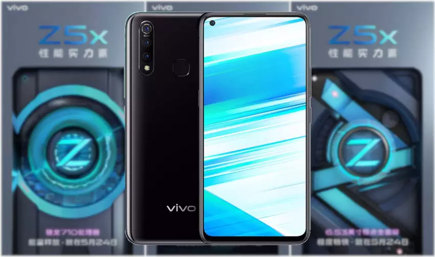 Vivo Z5x: «pełny dziur” wyświetlacz, Snapdragon 710 i potrójna kamera za $ 205