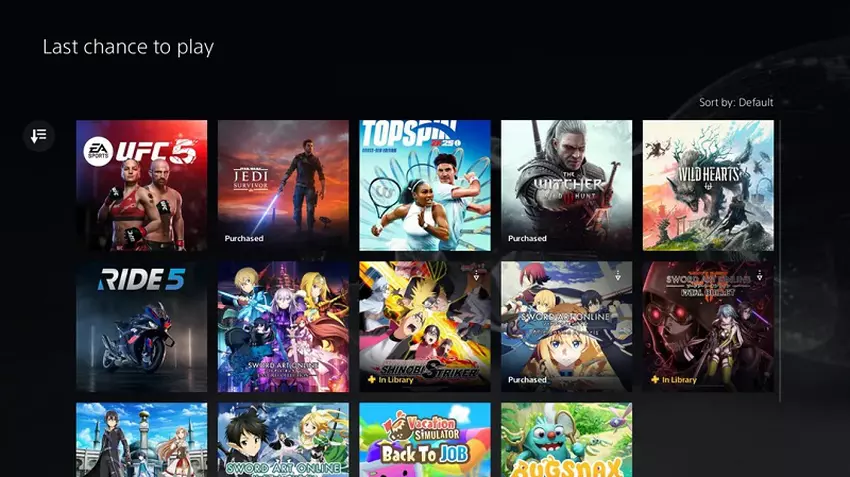 Powiadomienie o usunięciu gier z PS Plus Extra i Premium