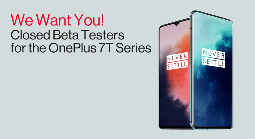 OnePlus poszukuje ochotników do testowania zamkniętej OxygenOS na smartfony OnePlus 7T i OnePlus 7T Pro