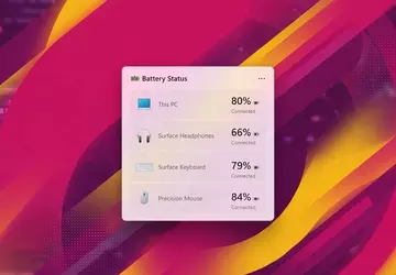 Nowy widżet Windows 11: śledzenie poziomu ...