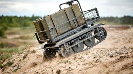 Ukraiński dron naziemny "Volya-E" wyposażony w system walki elektronicznej 