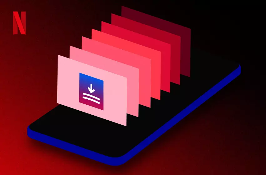 Przycisk pobierania sezonu w aplikacji Netflix