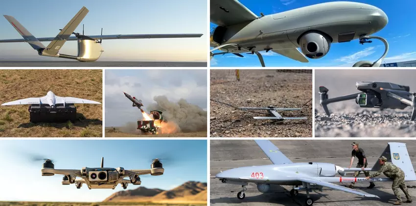 DJI Mavic, Switchblade, Bayraktar Mini, Golden Eagle, Skydio X2 i 17 innych dronów używanych przez armię ukraińską w wojnie z Rosją