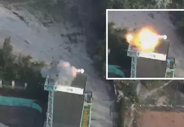 Ukraiński dron FPV zniszczył rosyjską stację ...