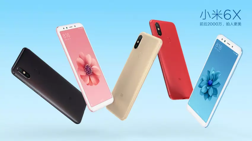 Xiaomi Mi 6X pojawił się na render w pięciu wariantach kolorystycznych