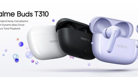 realme Buds T310: ANC, dźwięk przestrzenny i do 40 godzin pracy na baterii za 29 USD