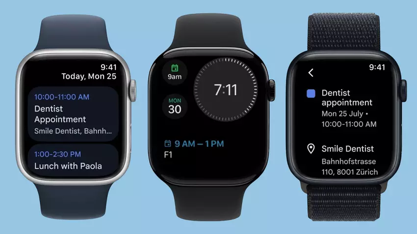 Aplikacja Google Calendar jest teraz dostępna również na Apple Watch, ale jej możliwości są ograniczone