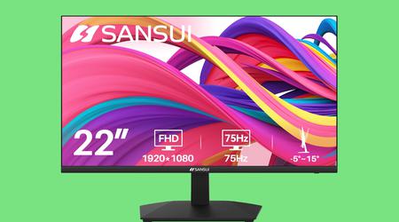 Amazon sprzedaje monitor Sansui 22in, 1080p, 75Hz za $75.98