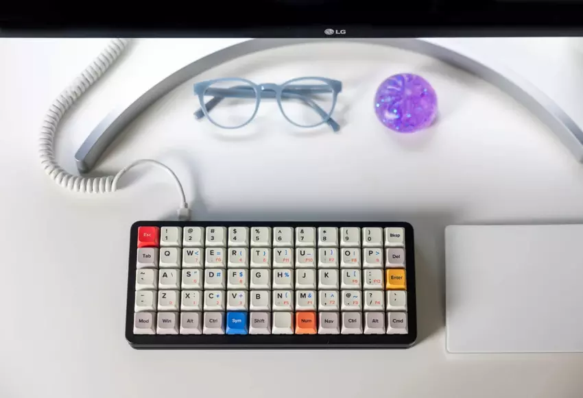 Szczegółowy Widok Klawiatury Apos Preonic Rev 4