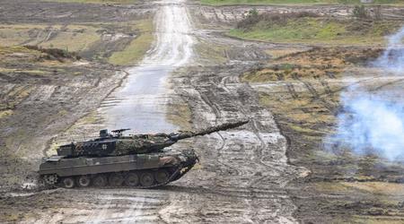 Leopard 2A6 na Ukrainie wygrywa bitwę z dwoma rosyjskimi czołgami T-80BV
