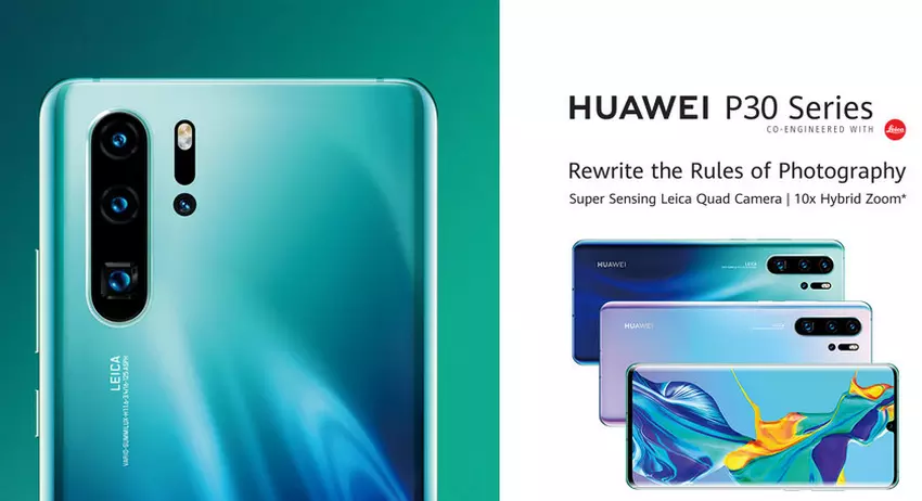 Huawei P30 Pro z 10 krotnym zoomem hybrydowym został przyłapany na stronie internetowej firmy