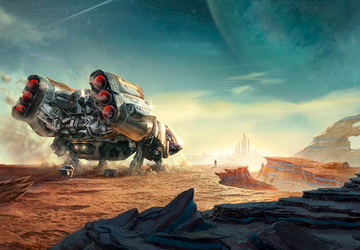 Starfield concept art, wykonany w stylu ...