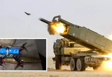 Ukraiński dron FPV Pegas i HIMARS ...