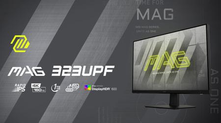 MSI MAG 323UPF - monitor 4K z częstotliwością odświeżania do 160 Hz, HDMI 2.1 i DisplayPort 1.4 w cenie 800 USD