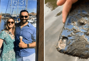 iPhone Xr leżał na dnie rzeki ...