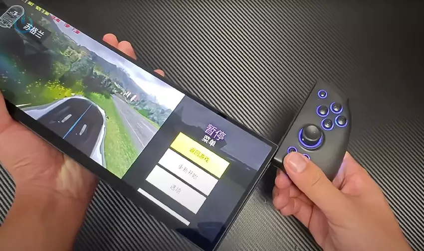 Przenośna konsola z podstawką