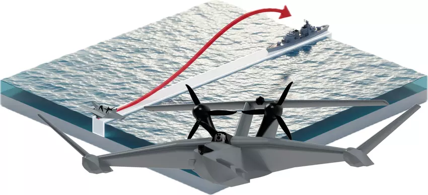 Turecka Solid AERO zaprezentowała Talay – dron morski, który lata na wysokości 3 m nad wodą, niesie do 30 kg ładunku i unika radarów brzegowych