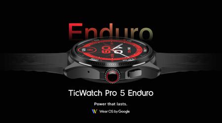 Mobvoi zaprezentowało TicWatch Pro 5 Enduro z nowym paskiem, szafirowym szkiełkiem i Wear OS na pokładzie za 349 USD