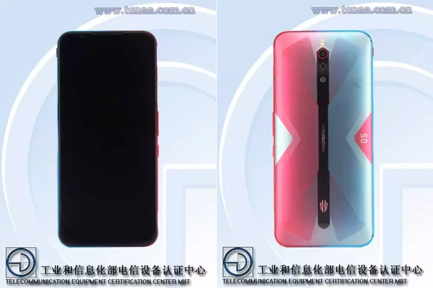 Nubia Red Magia 5G w TENAA: niezwykły koloryt, wyświetlacz bez nacięć trzy kamery i czołowy układ Snapdragon 865